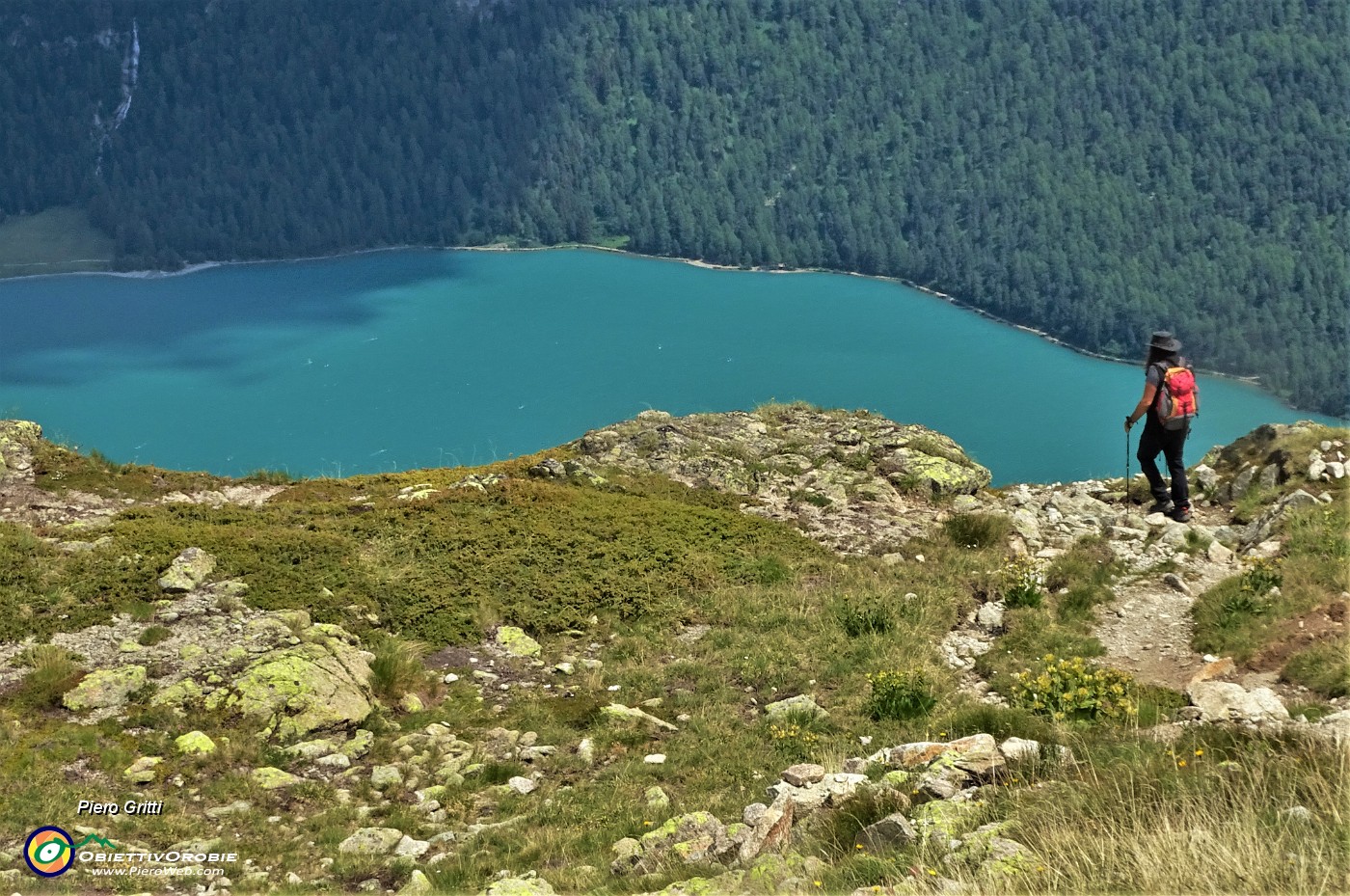 55 Bella vista sul Lago di Silvaplana, azzurro turchese.JPG